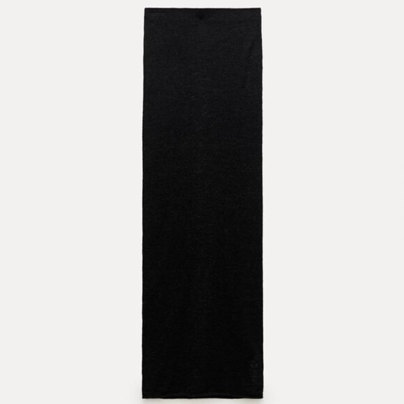 NWT BLACK FINE 63% WOOL AND 17% ALPACA BLEND SKIRT LIMITED EDITION